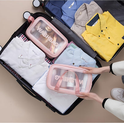 Travel packing cube 7 Piece Set, Suitcase Organizer Luggage Cubes with Wash Bag, suitcase organizer, Multi-Purpose Dispenser Bags (Black)