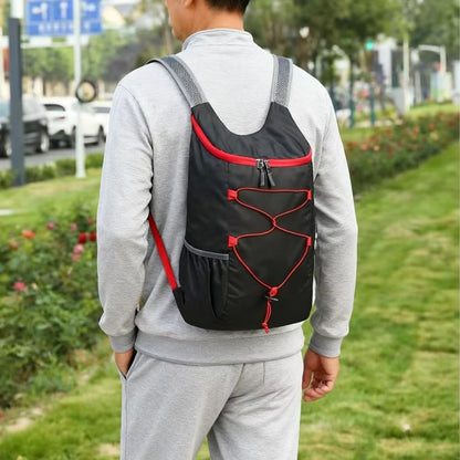 Lightweight and Thin Foldable Backpack, Climbing Bag, Hiking Daypack,15L Waterproof Travel Packable Rucksack (Black)