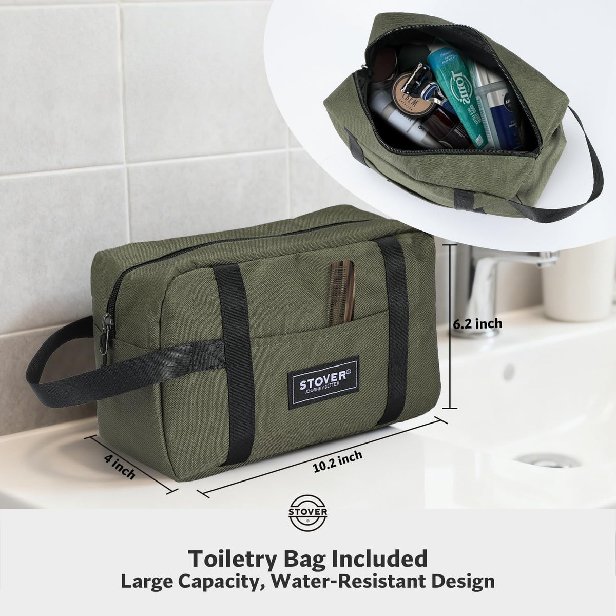 45/80/100L Rolling Duffel Bag with Wheels, X-Large Durable Travel Duffle + Toiletry Bag, Heavy Duty, Packable with Shoulder Straps- Use as Luggage or Backpack, Men/Women (Black)