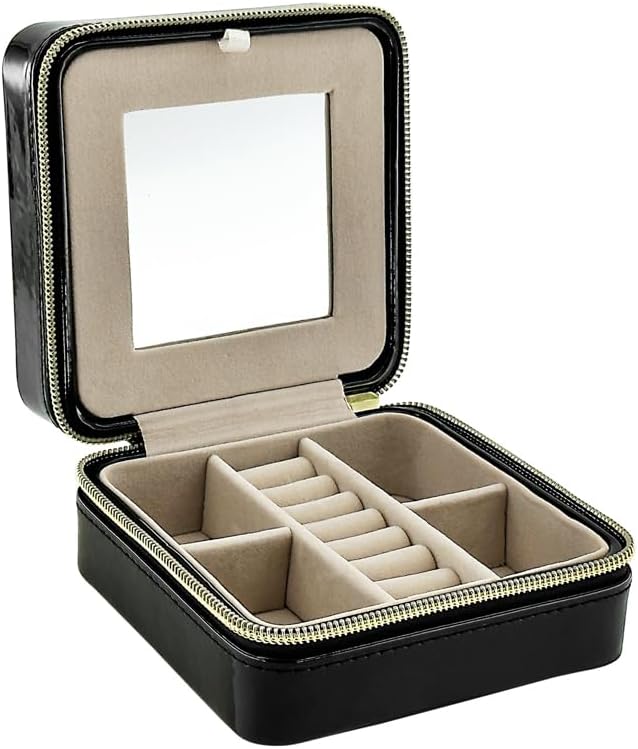 Pearl Travel Jewelry Case (Brown)