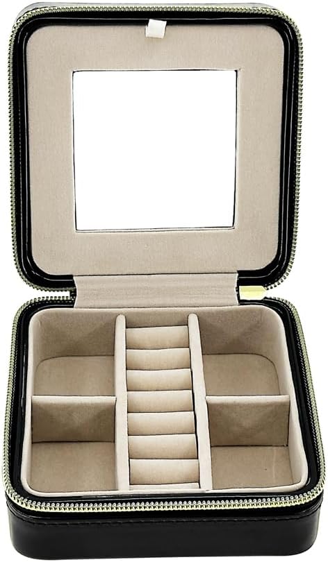 Pearl Travel Jewelry Case (Brown)