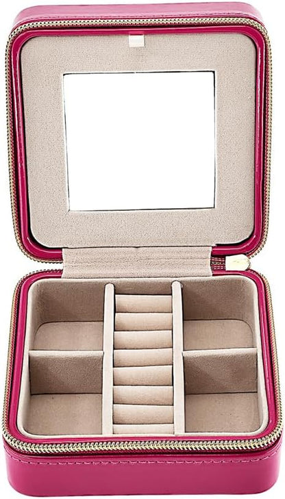Pearl Travel Jewelry Case (Brown)