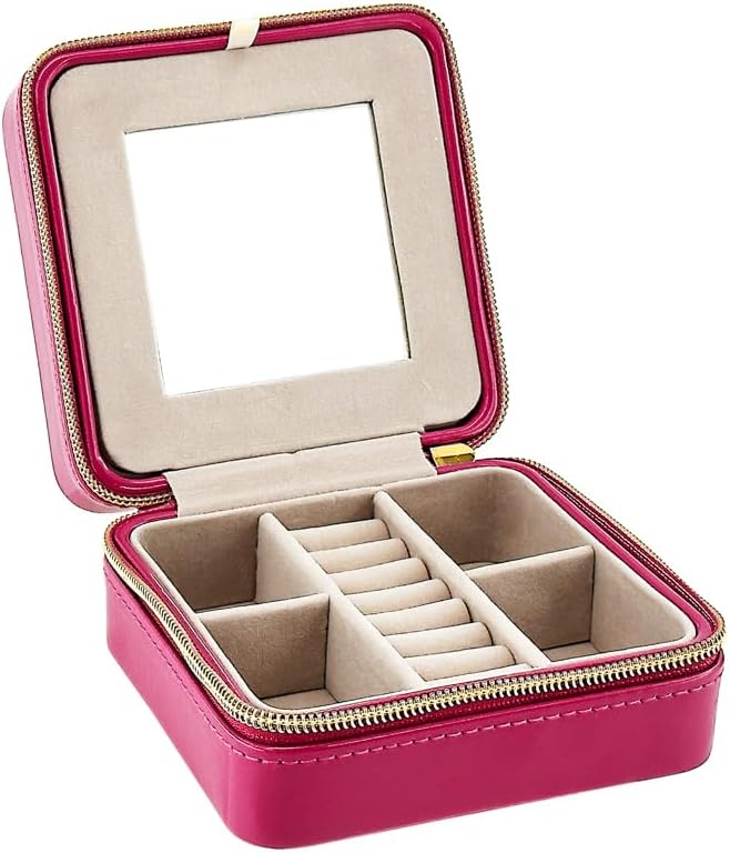 Pearl Travel Jewelry Case (Brown)