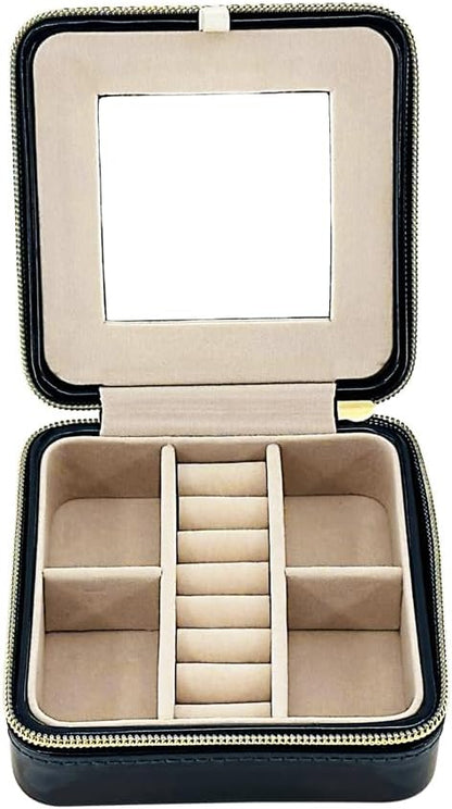 Pearl Travel Jewelry Case (Brown)