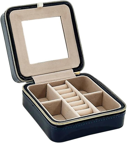 Pearl Travel Jewelry Case (Brown)
