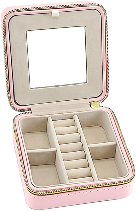 Pearl Travel Jewelry Case (Brown)