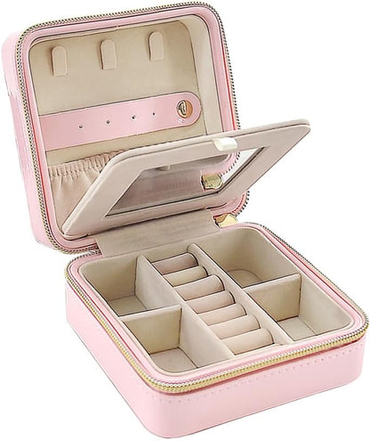 Pearl Travel Jewelry Case (Brown)
