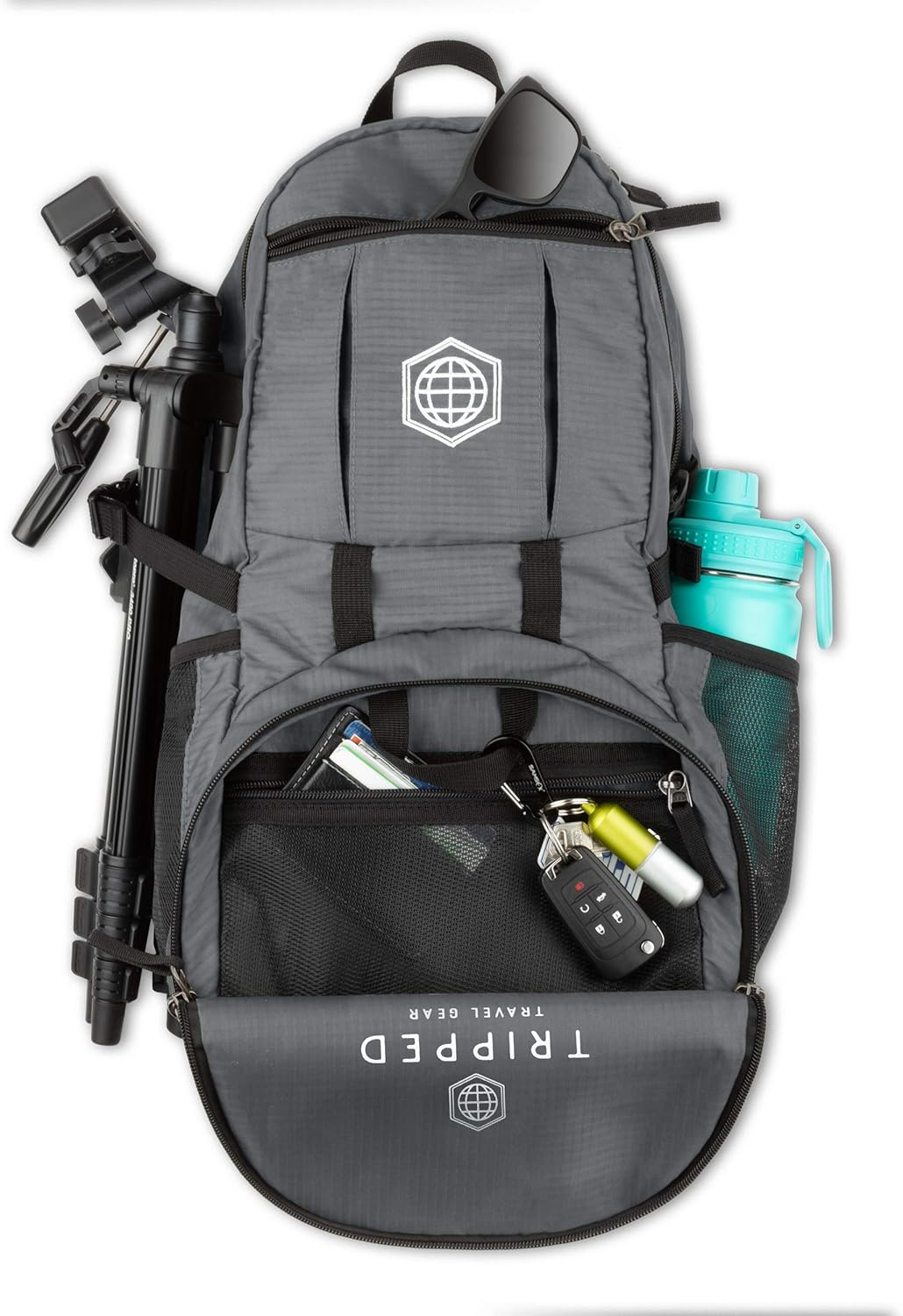 Travel Backpack- Foldable Collapsible Lightweight Backpack for Travel (Teal) 35 liters