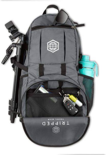 Travel Backpack- Foldable Collapsible Lightweight Backpack for Travel (Teal) 35 liters