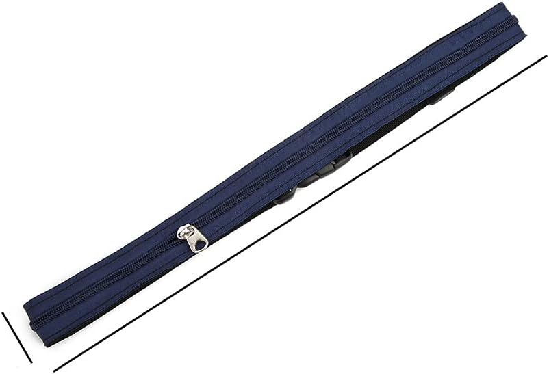 Anti Theft Money Belt with Zipper Pocket, Sports Waist Bag for Running Travel, Concealed Wallet Belt for Outdoor Activities, Secure Hidden Pouch for Cash Cards Valuables (5CM)