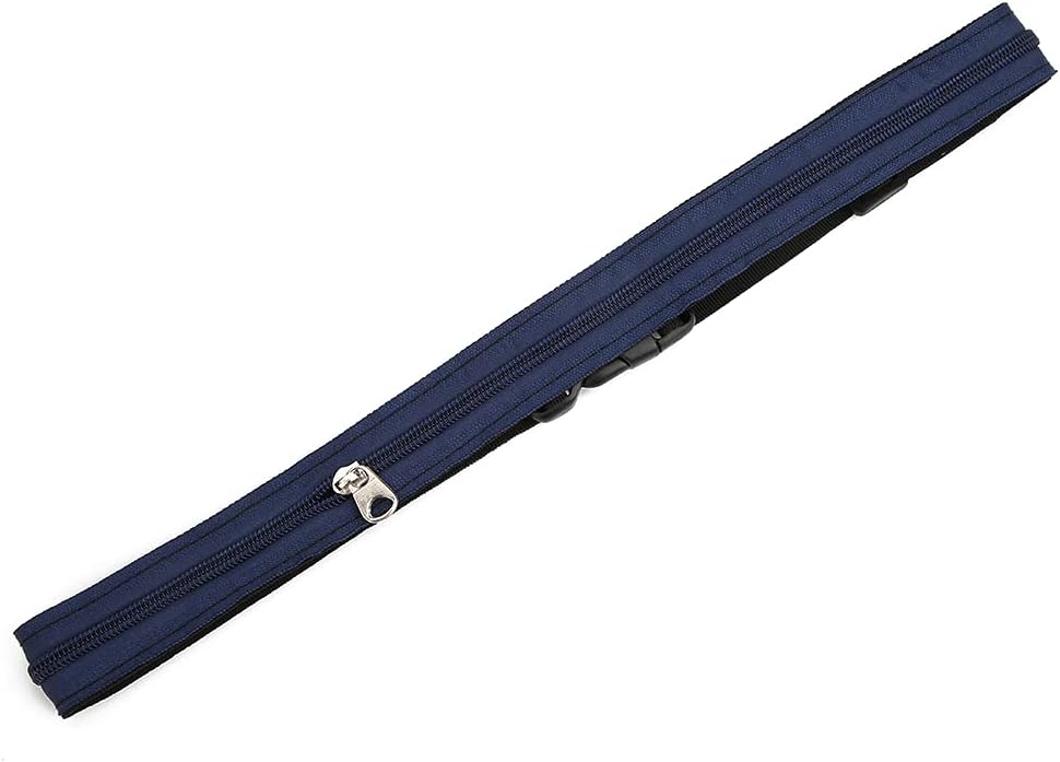 Anti Theft Money Belt with Zipper Pocket, Sports Waist Bag for Running Travel, Concealed Wallet Belt for Outdoor Activities, Secure Hidden Pouch for Cash Cards Valuables (5CM)