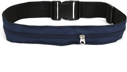 Anti Theft Money Belt with Zipper Pocket, Sports Waist Bag for Running Travel, Concealed Wallet Belt for Outdoor Activities, Secure Hidden Pouch for Cash Cards Valuables (5CM)