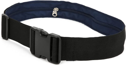 Anti Theft Money Belt with Zipper Pocket, Sports Waist Bag for Running Travel, Concealed Wallet Belt for Outdoor Activities, Secure Hidden Pouch for Cash Cards Valuables (5CM)