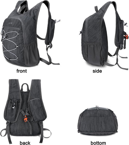 20L Hiking Backpack Lightweight Packable Hiking Daypack Small Travel Outdoor Foldable Shoulder Bag Gray