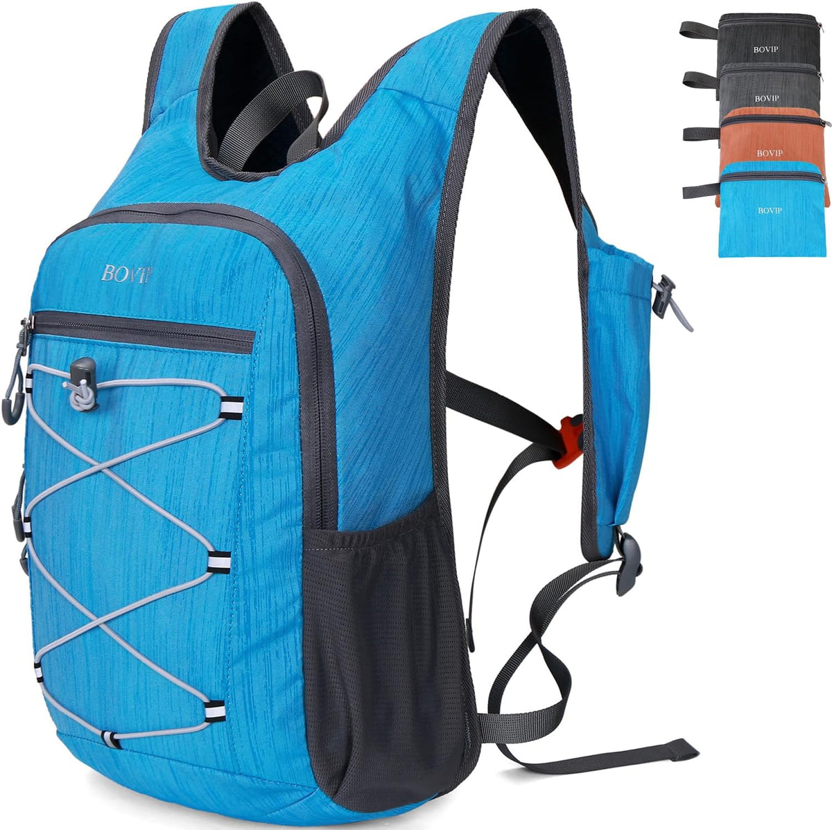 20L Hiking Backpack Lightweight Packable Hiking Daypack Small Travel Outdoor Foldable Shoulder Bag Gray