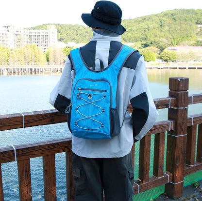 20L Hiking Backpack Lightweight Packable Hiking Daypack Small Travel Outdoor Foldable Shoulder Bag Gray
