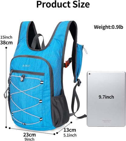 20L Hiking Backpack Lightweight Packable Hiking Daypack Small Travel Outdoor Foldable Shoulder Bag Gray