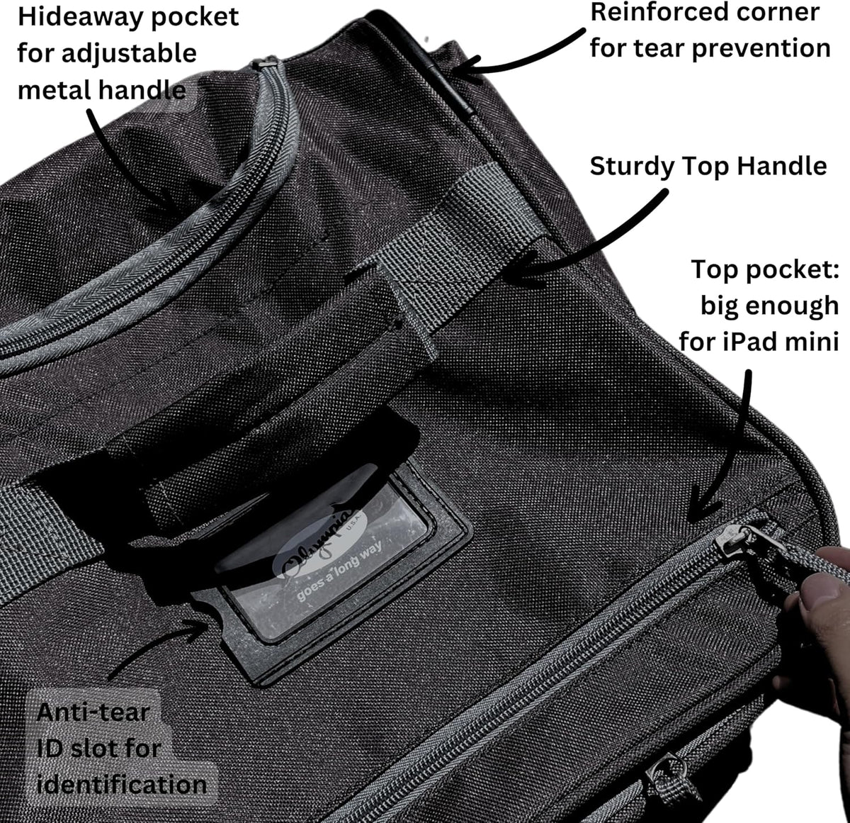 . 29 inch Jumbo Size 8 Pockets Wheeled Rolling Duffel Bag Water Resistant Luggage Lightweight Travel Suitcase with Retractable Handle