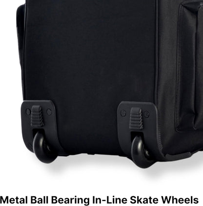 . 29 inch Jumbo Size 8 Pockets Wheeled Rolling Duffel Bag Water Resistant Luggage Lightweight Travel Suitcase with Retractable Handle