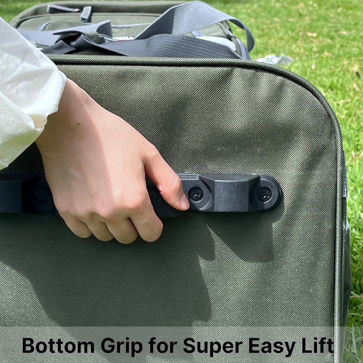 . 29 inch Jumbo Size 8 Pockets Wheeled Rolling Duffel Bag Water Resistant Luggage Lightweight Travel Suitcase with Retractable Handle