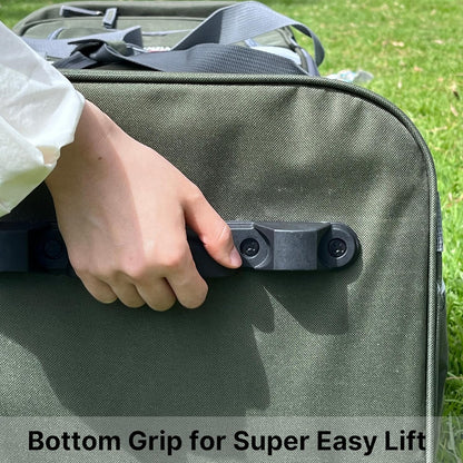 . 29 inch Jumbo Size 8 Pockets Wheeled Rolling Duffel Bag Water Resistant Luggage Lightweight Travel Suitcase with Retractable Handle