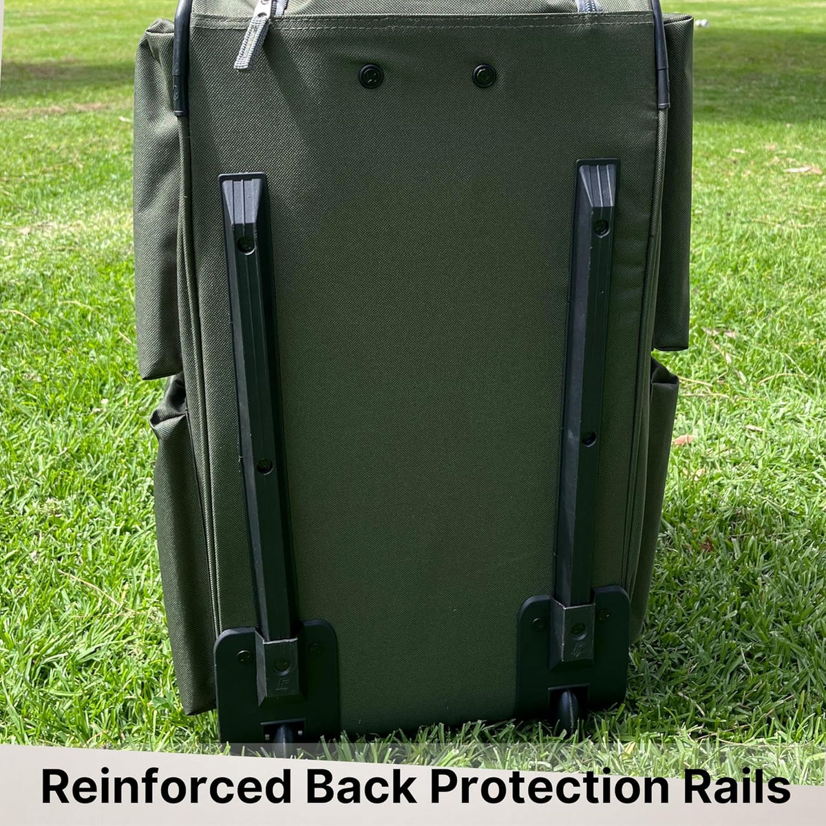 . 29 inch Jumbo Size 8 Pockets Wheeled Rolling Duffel Bag Water Resistant Luggage Lightweight Travel Suitcase with Retractable Handle