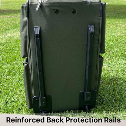 . 29 inch Jumbo Size 8 Pockets Wheeled Rolling Duffel Bag Water Resistant Luggage Lightweight Travel Suitcase with Retractable Handle