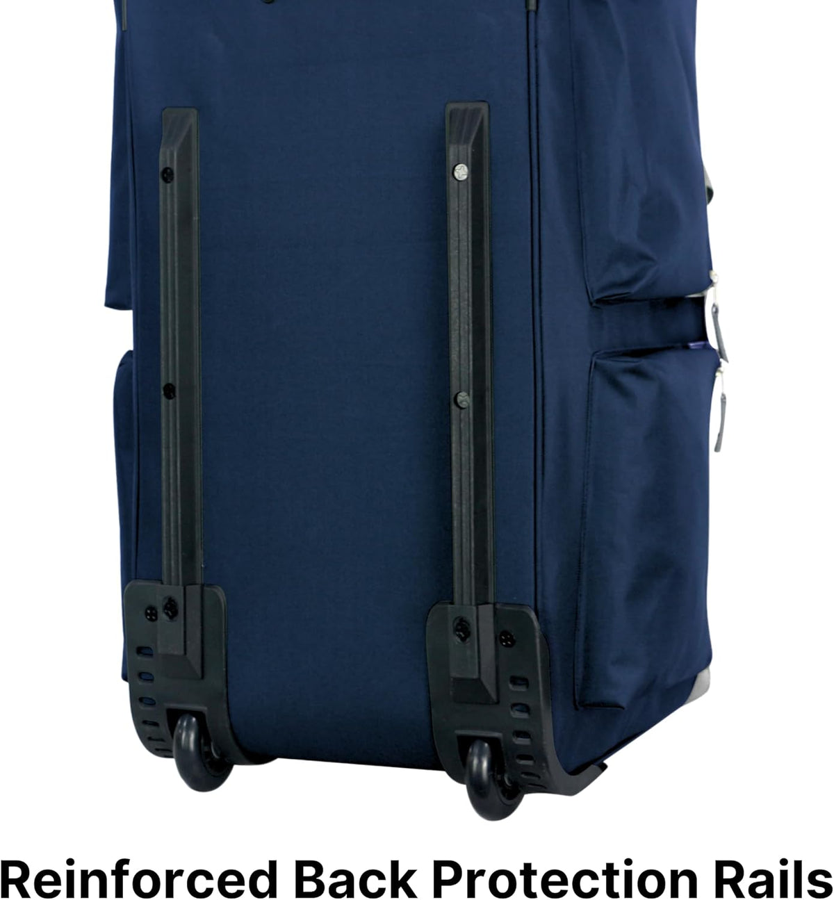 . 29 inch Jumbo Size 8 Pockets Wheeled Rolling Duffel Bag Water Resistant Luggage Lightweight Travel Suitcase with Retractable Handle