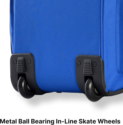 . 29 inch Jumbo Size 8 Pockets Wheeled Rolling Duffel Bag Water Resistant Luggage Lightweight Travel Suitcase with Retractable Handle