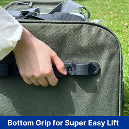 . 29 inch Jumbo Size 8 Pockets Wheeled Rolling Duffel Bag Water Resistant Luggage Lightweight Travel Suitcase with Retractable Handle