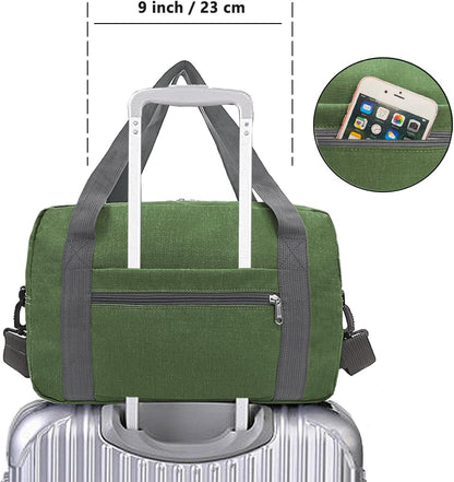 For Spirit Airlines Personal Item Bag 18x14x8 in Underseat Carry-on Luggage foldable Travel Duffle Bag for Airplanes (30L, Navy)