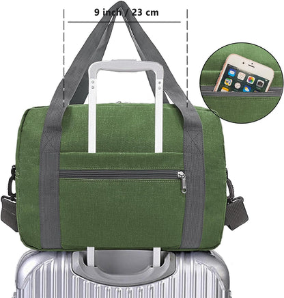 For Spirit Airlines Personal Item Bag 18x14x8 in Underseat Carry-on Luggage foldable Travel Duffle Bag for Airplanes (30L, Navy)
