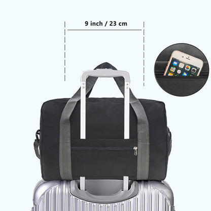 For Spirit Airlines Personal Item Bag 18x14x8 in Underseat Carry-on Luggage foldable Travel Duffle Bag for Airplanes (30L, Navy)