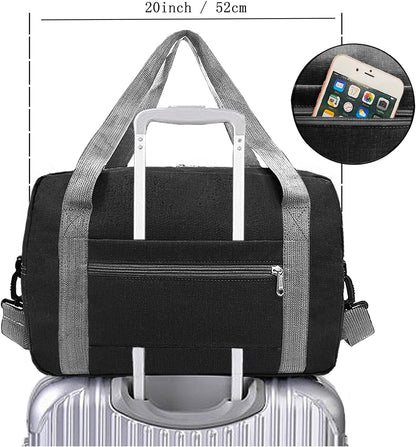 For Spirit Airlines Personal Item Bag 18x14x8 in Underseat Carry-on Luggage foldable Travel Duffle Bag for Airplanes (30L, Navy)