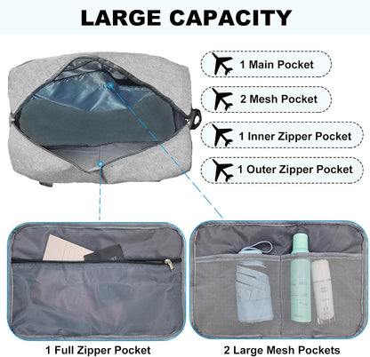 For Spirit Airlines Personal Item Bag 18x14x8 in Underseat Carry-on Luggage foldable Travel Duffle Bag for Airplanes (30L, Navy)