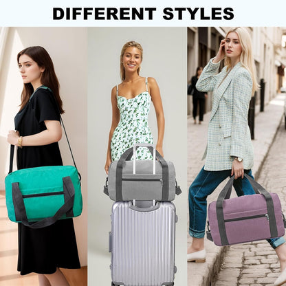 For Spirit Airlines Personal Item Bag 18x14x8 in Underseat Carry-on Luggage foldable Travel Duffle Bag for Airplanes (30L, Navy)