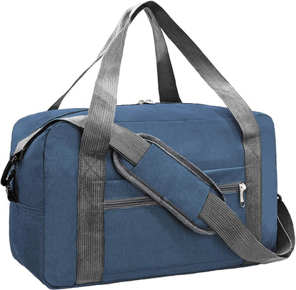 For Spirit Airlines Personal Item Bag 18x14x8 in Underseat Carry-on Luggage foldable Travel Duffle Bag for Airplanes (30L, Navy)