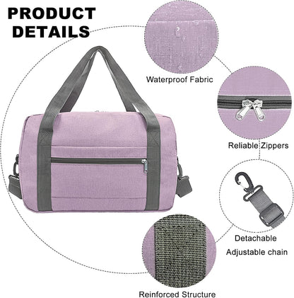 For Spirit Airlines Personal Item Bag 18x14x8 in Underseat Carry-on Luggage foldable Travel Duffle Bag for Airplanes (30L, Navy)