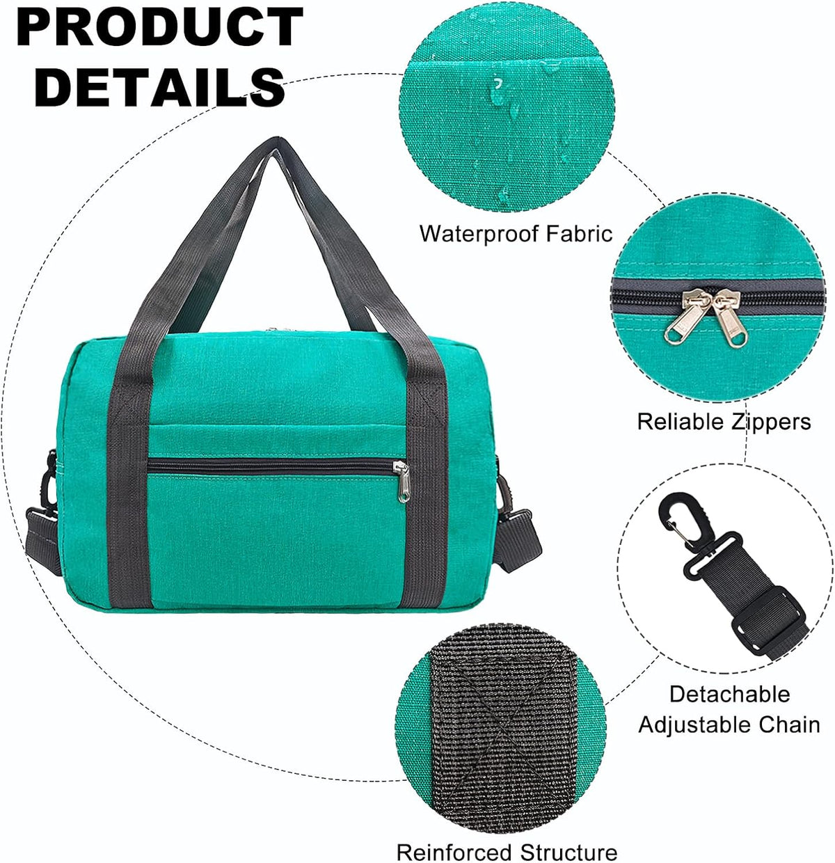 For Spirit Airlines Personal Item Bag 18x14x8 in Underseat Carry-on Luggage foldable Travel Duffle Bag for Airplanes (30L, Navy)