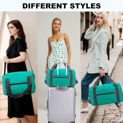 For Spirit Airlines Personal Item Bag 18x14x8 in Underseat Carry-on Luggage foldable Travel Duffle Bag for Airplanes (30L, Navy)