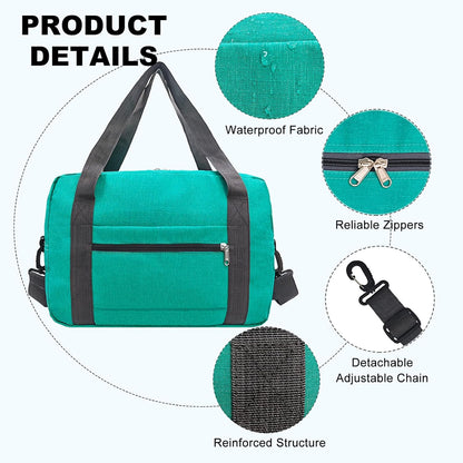 For Spirit Airlines Personal Item Bag 18x14x8 in Underseat Carry-on Luggage foldable Travel Duffle Bag for Airplanes (30L, Navy)