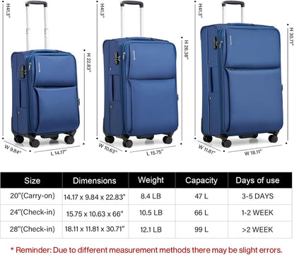 Underseat Carry On Luggage with Wheels, Spinner Small Suitcase, 16-Inch Rolling Under Seat Luggage, Softside Lightweight Carry On Bag for Airplane TSA Travel Personal Item, Black