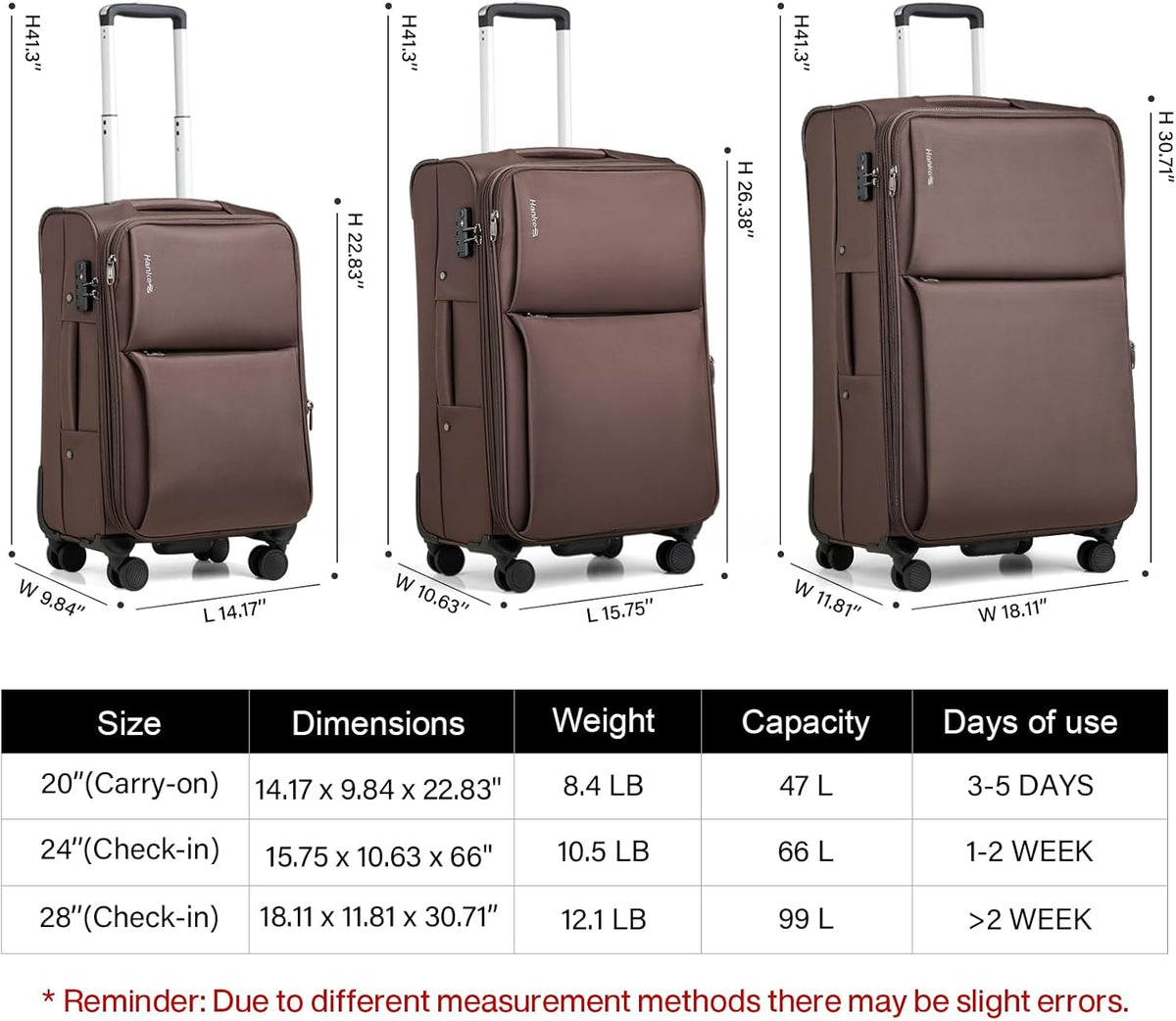 Underseat Carry On Luggage with Wheels, Spinner Small Suitcase, 16-Inch Rolling Under Seat Luggage, Softside Lightweight Carry On Bag for Airplane TSA Travel Personal Item, Black