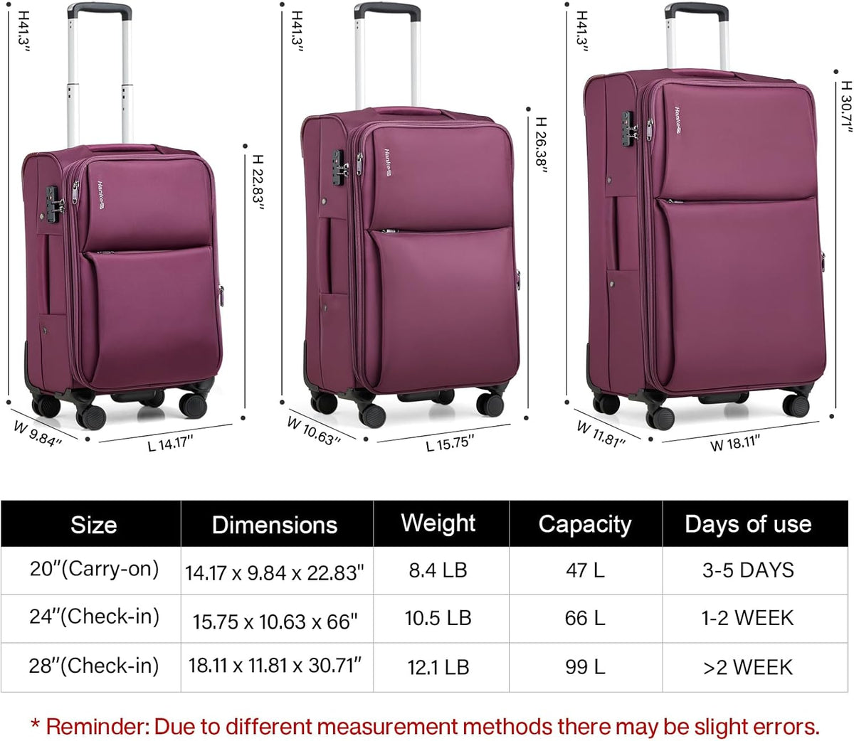 Underseat Carry On Luggage with Wheels, Spinner Small Suitcase, 16-Inch Rolling Under Seat Luggage, Softside Lightweight Carry On Bag for Airplane TSA Travel Personal Item, Black