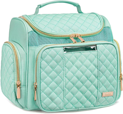 Large Leather Toiletry Bag for Women Men,Bathroom Bag,Water Resistant Shower Bag,Makeup Bag,Portable Shower Caddy for College Dorm,Hanging Travel Toiletry Bag with Transparent Waterproof Phone Pocket