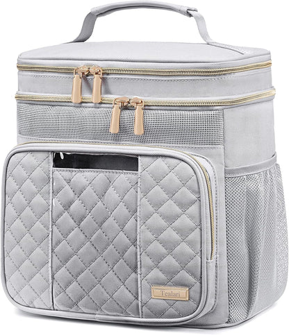 Large Leather Toiletry Bag for Women Men,Bathroom Bag,Water Resistant Shower Bag,Makeup Bag,Portable Shower Caddy for College Dorm,Hanging Travel Toiletry Bag with Transparent Waterproof Phone Pocket