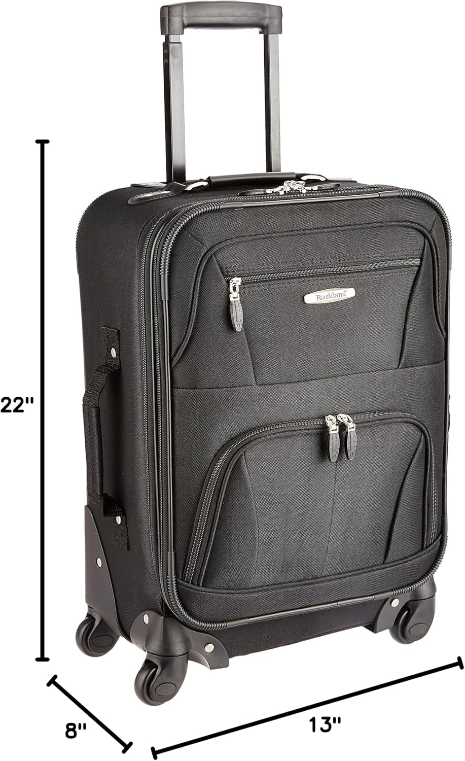 Pasadena Expandable Spinner Carry-on 19", Black