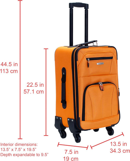 Pasadena Expandable Spinner Carry-on 19", Black