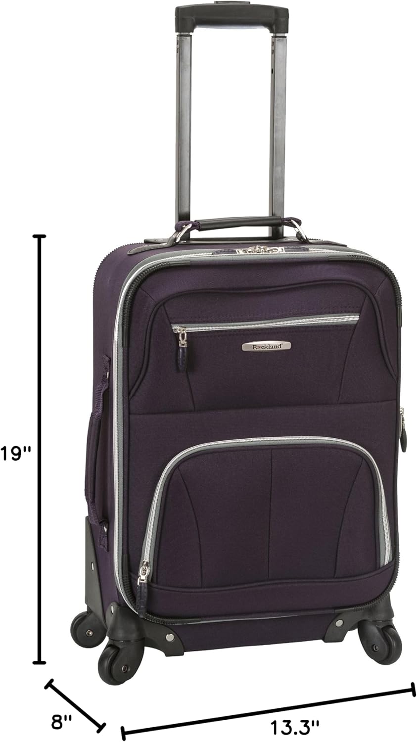 Pasadena Expandable Spinner Carry-on 19", Black