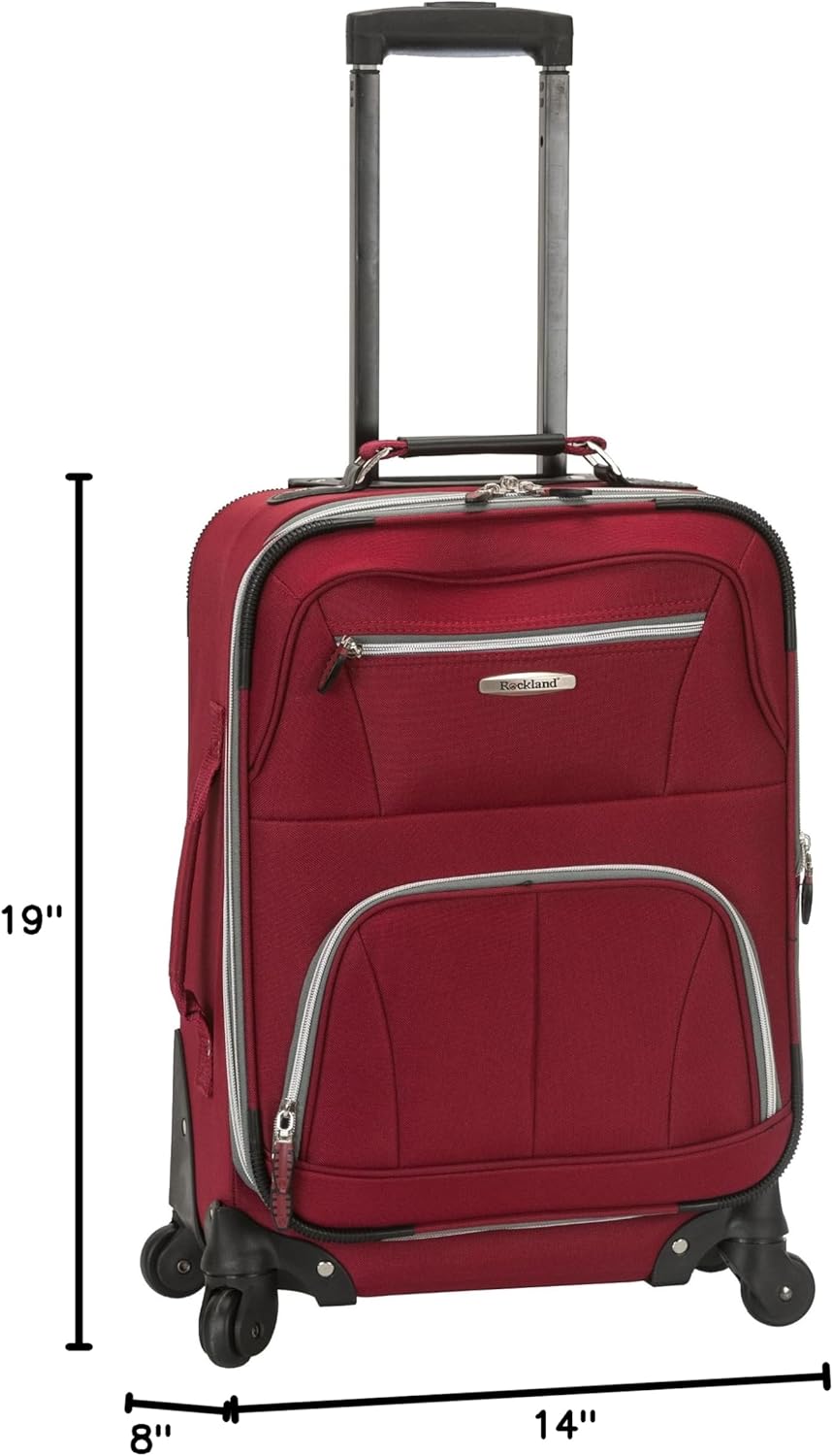 Pasadena Expandable Spinner Carry-on 19", Black